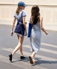 True Bodycon Dress - Signature Blue Stripe