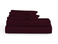 True Luxury 1000 Thread Count Sheet Set 100% Long Staple Egyptian Cotton Luxurious Hotel Collection 4 Pcs Marrow Hem (1Flat Sheet1Fitted Sheet &2 P...