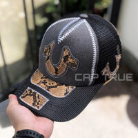 (True Religion Caps) Nón kết, Mũ lưỡi trai Ông Địa True Religion Da Rắn Form chuẩn Siêu ngầu (Ảnh thật)