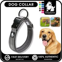 TRUELOVE Dễ Dàng Trên Thú Cưng Cổ Chó Nylon Có Thể Điều Chỉnh Cổ Chó Huấn Luyện Dây Xích Phản Quang