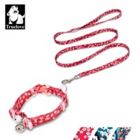 Truelove Escape Proof Cat Collar and Leash Set Vòng cổ thú cưng có thể điều chỉnh Nhẹ mềm mại thoải mái Bền cho mèo con