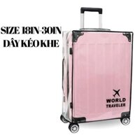 Trùm bọc vali nhựa 30 inch trong suốt có dây kéo các khe mới hiện đại hơn