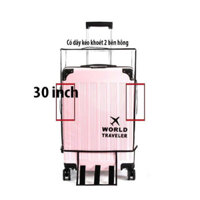 Trùm bọc vali nhựa 30 inch trong suốt có dây kéo các khe mới hiện đại hơn