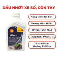 (Trùm sỉ) [Xe Số 1L] Dầu nhớt 4T Shell Advance TECHBIKE xe công nghệ 10W40 SN 1L9