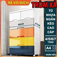 [Trùm xả] Tủ Nhựa Đựng Quần Áo, Tủ Nhựa Đựng Đồ Cho Bé Nhiều Màu TUN-010