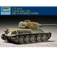 Trumpeter 07207 1/72 Mô hình xe tăng T-34/85 Liên Xô 1944 Bộ lắp ráp mô hình nhựa