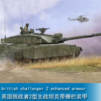 Trumpeter 1 / 35 Xe tăng chiến đấu chính Challenger Type 2 của Anh có giáp hàng rào Mẫu 01522