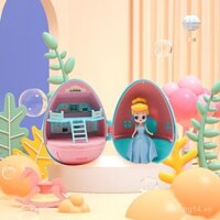 Trứng Bất Ngờ Công Chúa Villa Nhà Búp Bê Mini Cho Trẻ Em Bé Gái Nhà Nhỏ Hộp Mù Mô Phỏng Đồ Chơi Giả Vờ