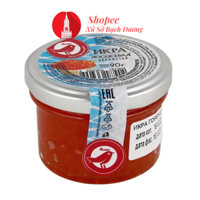 Trứng Cá Hồi Đỏ Nga hiệu Auchan, đóng lọ thuỷ tinh 90g