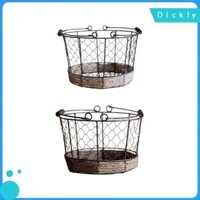 Trứng Dây Giỏ Chứa Đồ Quốc Gia Đa Năng Tròn Thùng Chứa Đồ Cho Nhà Bếp Mặt Bàn Trang Trại Phòng Ăn Tủ