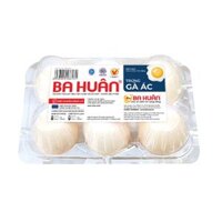 Trứng gà ác Ba Huân size 32g (hộp 6 quả)