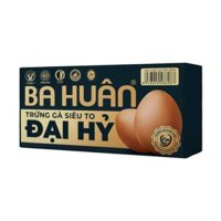 Trứng gà siêu to Đại Hỷ Ba Huân 75g+3g (hộp 8 quả) (1 hộp)