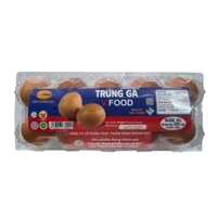 Trứng gà size XL 65g ± 2g Vfoods hộp 10 quả (1 Hộp)