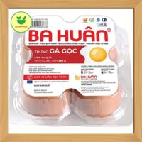 Trứng gà tươi Ba Huân – Gộc – Hộp 4 quả