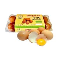 Trứng gà tươi Premium size 52g-58g Gfood hộp 10 quả