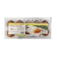 Trứng gà tươi QL size 55g hộp 10 quả