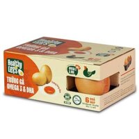 Trứng gà Vĩnh Thành Đạt Omega 3 + DHA hộp 6 quả 360g (ea)