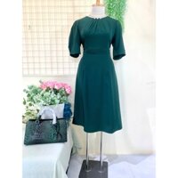 TRUNG NIÊN - Đầm Trung Niên Sang Trọng Cao Cấp Vải Chéo Ý Cực Xinh Sang Chảnh Quý Phái Cho Mẹ U40 U50 tm366