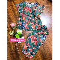 TRUNG NIÊN QUẦN LỬNG-Bộ Tole Nhung mặc nhà, Bộ Lanh Nhung Mềm Mát