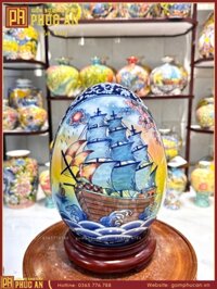 Trứng phong thuỷ H28 nhị cảnh "Thuận Buồm/Công Đào" MS01