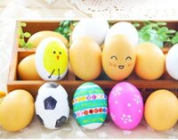 Trứng Phục Sinh / / / Trứng Phục Sinh DIY Đồ Trang Trí Thủ Công Trẻ Em Vỏ Trứng Nhựa Đồ Chơi Mô Phỏng Vẽ Tay Doodl