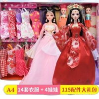 Trung Quốc Cổ Búp Bê Barbie Bộ Trang Phục Cổ Công Chúa Trang Phục Cưới Tuyệt Vời Búp Bê Barbie Bộ 12 Chung Đồ Chơi 5IAA