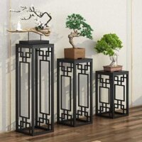 Trung Quốc kệ hoa sắt nghệ thuật trang trí kệ ban công phòng khách trong nhà nhiều tầng bonsai kệ nhà cổ điể
