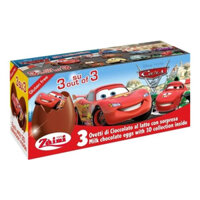 Trứng Socola Đồ Chơi, Milk Chocolate Egg with a 3D Collection Inside, 3 Trứng (60g) - ZAINI