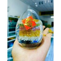 Trứng thạch anh ngũ sắc