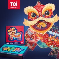 (TRUNG THU) BỘ GHÉP HÌNH DÂN GIAN LÂN SƯ TỬ VÀ RỒNG - HÃNG TOI, HEXIE