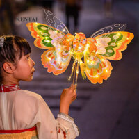 Trung Thu Lễ Hội Bướm Đèn Lồng Handmade Đèn Lồng Tay Trẻ Em Mặt Dây Chuyền Di Sản Văn Hóa Trung Quốc