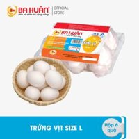 Trứng Vịt Ba Huân size L hộp 6 quả