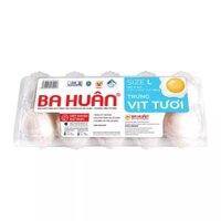 Trứng vịt size L Ba Huân hộp 10 quả (1 Hộp)