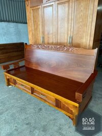 Trường Kỷ Gỗ Xoan Đào Kiểu 2 Hộc Kéo