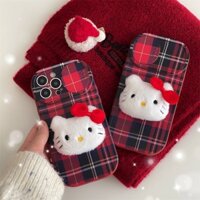 Trượt Ốp Điện Thoại Cứng Hình hello kitty 3d Cho iphone 11 12 13 14 15 pro max 12promax 14pro 12pro 13 pro max 14 15 pro