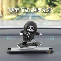 Trượt Xe Gấu Trúc Ván Trượt Đồ Trang Trí Hoạt Hình Gấu Trúc Trượt Băng Trung Tâm Điều Khiển Trang Trí Sáng Tạo Năng Động Đồ Trang Trí
