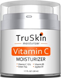 TruSkin Vitamin C Moisturizer Face, Neck & Décolleté Cream for All Skin Types with Vitamin B5 and Green Tea, 1.7 fl oz