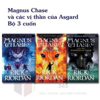 Truyện Tiếng Anh - Magnus Chase -  bộ in 3 cuốn giấy vàng chống lóa