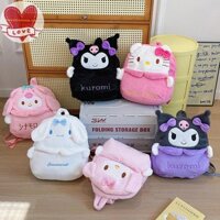 Trwitu 1 Cái Dễ Thương My Melody Pompom Purin Túi Đi Học Dung Tích Lớn Kawaii Sanrio Kuromi Hello Kitty Cinnamoroll Mềm Sang Trọng Ba Lô Bé Gái VN