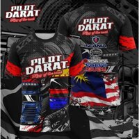 Tshirt Sublimation Pilot Darat King Of The Road | Baju Khas Geng Pilot Darat | Scania | Hino | Nissan Diesel | Volvo