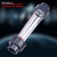 TSTOOLS Đồng hồ đo lưu lượng nước loại LZS-25 ống nhựa 300-3000L / H