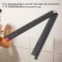 TSTOOLS Thước gấp Hợp kim nhôm 0-300mm đơn giản Gấp 90° Kim loại Văn phòng phẩm Quy tắc