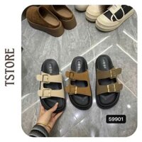 TSTORE dép cài khuy da lộn 59901