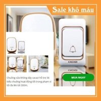 tt ss Chuông Cửa Không Dây Cacazi Chống Nước xx