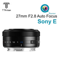 TTArtisan 27mm f2.8 Ống kính APS-C lấy nét tự động cho máy ảnh không gương lật Sony E Mount A7M3 A6000 A6600 ZV-E10 FX30 A7S A7RIV A7 A1 ZV-E1