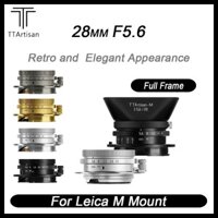 Ttartisan 28mm F5.6 Ống kính toàn khung Chiều dài siêu tiêu cự sắc nét cho máy ảnh siêu nhỏ Leica M-mount M2 M3 M4 M5 M6 M7 M8 M9, v.v.