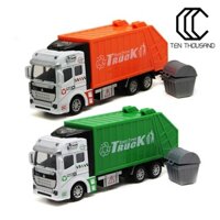 [TT]☼Mini 1/48 Garbage Truck Model with Trash Can Kids Children Toys Birthday Gift
