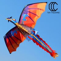 [TT]☼Outdoor Colorful 3D Dragon Flying Kite with 100m Tail Line Children Kids Toys