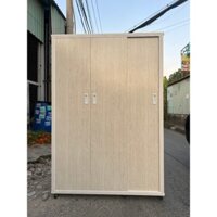 TỦ 3 CÁNH CỬA LÙA NHỰA ĐÀI LOAN MÀU SỒI  cao cấp.