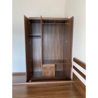 Tủ 3 cánh gỗ công nghiệp MDF loại 2 ngăn kéo